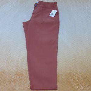 Women's Plus Sz 16 Cargo Pants Time and Tru/Burnt Orange. NWT-$21.98.
